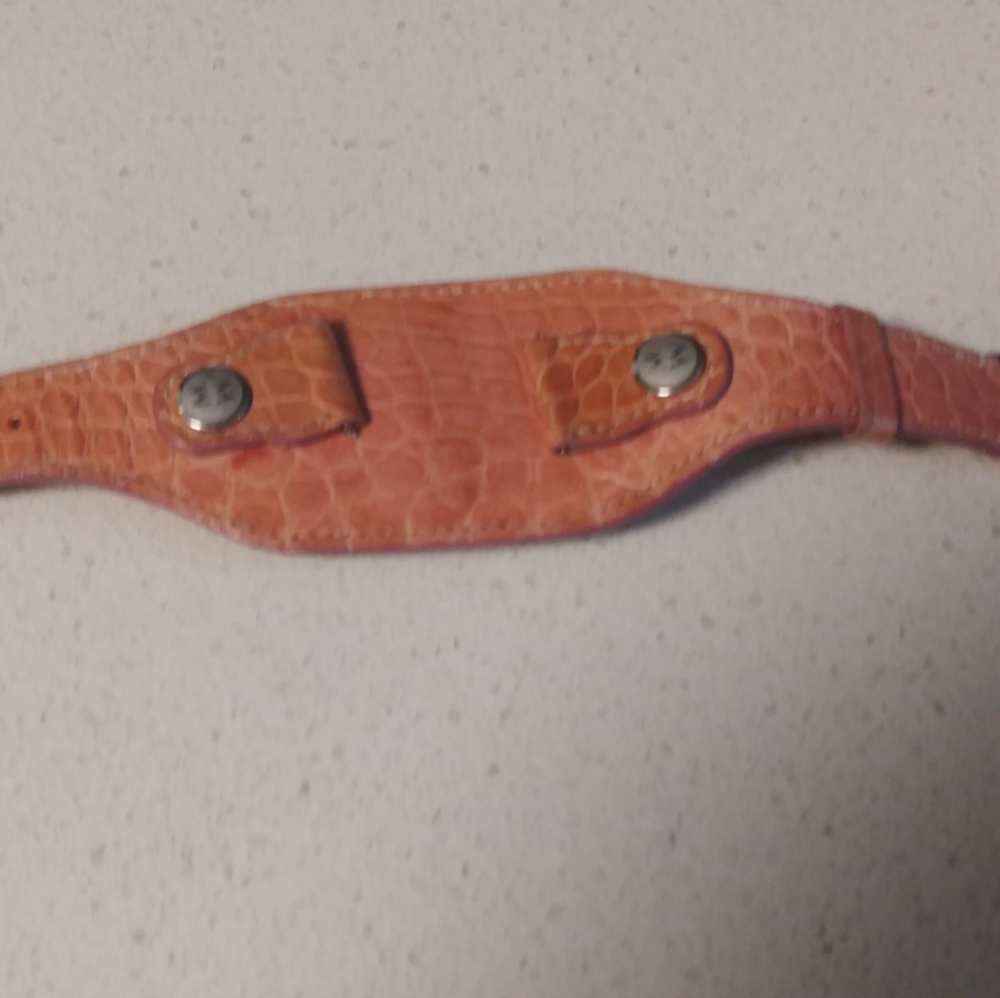 Michele Wide Croco Watchstrap Authentic - image 1